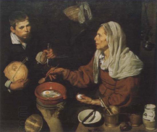 Diego Velazquez Old woman in the eggs roast China oil painting art